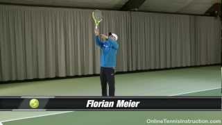 Tennis Serve Lesson Lead With The Edge For More Serve Power [upl. by Mord]