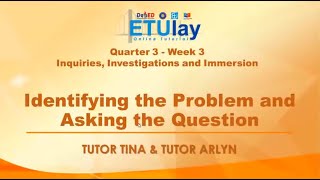 Identifying the Problem and Asking the Question  Inquiries Investigations and Immersion [upl. by Jeanna]