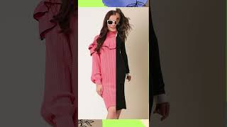 SWEATER DRESS FT MYNTRA video fashion wintercollection sweater shorts shortsviral viralvideo [upl. by Elisabet]