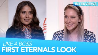 FIRST ETERNALS LOOK with Salma Hayek  Like a Boss  Interfuse [upl. by Germann128]