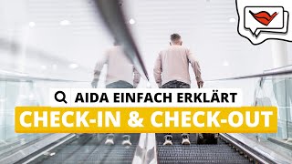 Checkin und Checkout  AIDA einfach erklärt 💡 [upl. by Faun]