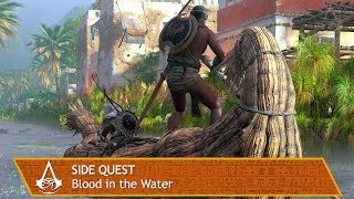 Assassins Creed Origins  Side Quest  Blood in the Water [upl. by Yeldahc]