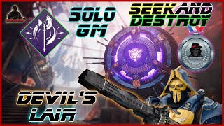 Solo Platinum Grandmaster Nightfall The Devils Lair With Seek And Destroy [upl. by Ydak]