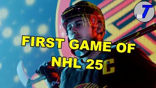 FIRST GAME ON NHL 25 [upl. by Kcinimod]