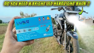 HJG M3 LED Headlight Bulb for All Motorcycles  Dual Colour LED Headlight [upl. by Beutner964]