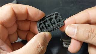 How to replace the rubber part on the key fob for Hyundai Santa Fe or similar key fobs [upl. by Narmi]