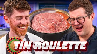 Chef vs Chef Make a dish using 3 RANDOM tins  Tin Can Roulette [upl. by Nussbaum606]