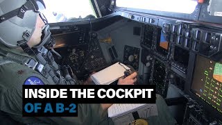 Exclusive First Look Step inside the cockpit of a B2 stealth bomber [upl. by Thin]