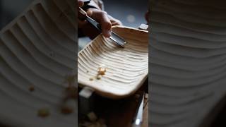 carving a tray check out my online courses link in profile wood diy beginwoodworking [upl. by Harikahs]