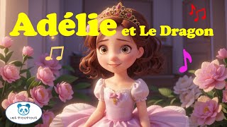 🎀 La princesse Adélie et le Dragon 👑  Chanson Rythmée pour Petites Filles  Les Pioupious [upl. by Rozina]