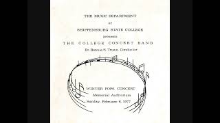 1977 Shippensburg State College Concert Band [upl. by Scharaga]