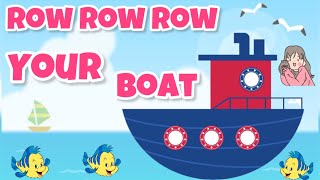 Row Row Row Your Boat l Nursery Rhymes By Tiny Rhymes Tv [upl. by Federica]