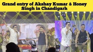 Grand entry of Akshay Kumar amp YoYo Honey Singh in Chandigarh  Selfie Promotion  IN CINEMAS 24 Feb [upl. by Colas608]