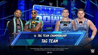 Street Profits vs Creed Brothers WWE Tag Team Titles Smackdown Episode 2 Part 4 [upl. by Chrisman]