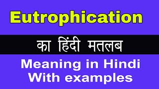 Eutrophication Meaning in HindiEutrophication का अर्थ या मतलब क्या होता है [upl. by Otrebtuc]