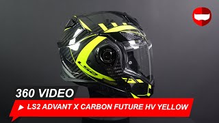 LS2 Advant X Carbon Future HV Yellow  ChampionHelmetscom [upl. by Ines]