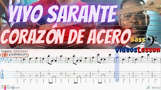 ❤️Corazón de acero Yiyo Sarante Bajo Electrico Partitura y PdfGuitarProBacking Track 🎸 [upl. by Zul]