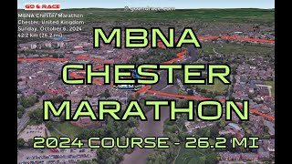 MBNA Chester Marathon 2024 fly over the marathon course [upl. by Rehpotsirh717]