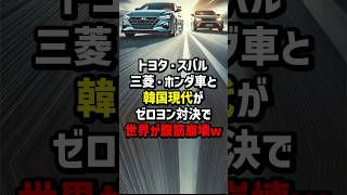 トヨタ・スバル・三菱・ホンダ車とK国現代がゼロヨン対決した結果… 海外の反応 [upl. by Bertrand277]