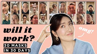 I used 1 Sheet Mask Everyday for 30Days amp this is what happened 1sheetmask1day [upl. by Atauqal]