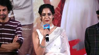 Actress Malvi Malhotra Speech  Tiragabadara Saami Pre Release Event  Manastars [upl. by Ferdy]