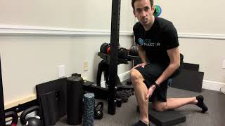 Flexor hallucis longus pin and stretch in half kneeling [upl. by Bryant]