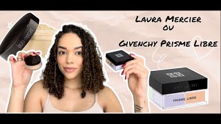 COMPARANDO O PÓ DA GIVENCHY PRISME LIBRE COM O DA LAURA MERCIER [upl. by Omora]