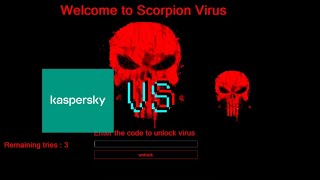 Kaspersky vs Scorpion Virus [upl. by Squire]