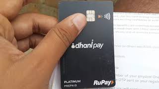 DhaniPay One Freedom Card Unboxing And Review  How To Get Dhani One Freedom Card For Free [upl. by Notwen]