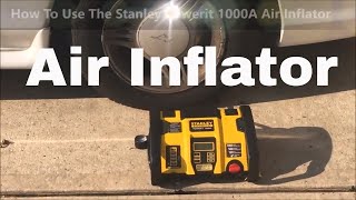 Stanley Fatmax 1000 Peak Amps Power Station How To Use The Air Inflator [upl. by Berkly]