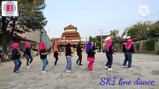 Huhate line danceChoreo by Yusrianci EdyDemo by SKI line dance [upl. by Billen]