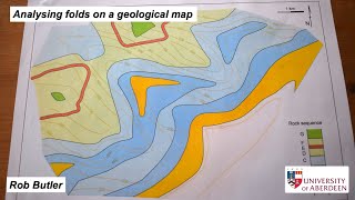 Analysing folds on a geological map [upl. by Ettereve]