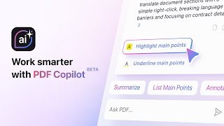 Meet PDF Copilot beta Smart PDF AI Tool for Mac [upl. by Placidia165]