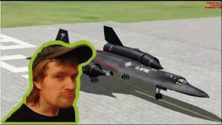 Microsoft Flight Simulator X SR71 BlackBird обзор от Ваномаса [upl. by Anek]