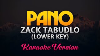 Zack Tabudlo  PANO KaraokeInstrumentalLower Key [upl. by Bull]