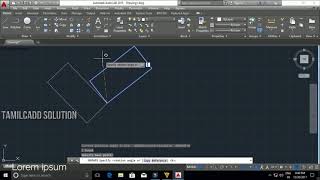 AutoCAD Modify Tool Align Break Break at point  Tamil [upl. by Zsazsa]