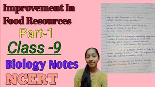 NCERT class9 Biology Ch3 Improvement In food Resources NotesStudy Land [upl. by Veron]