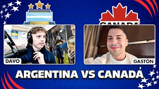 PREVIA DE ARGENTINA vs CANADÁ CON DAVOO XENEIZE [upl. by Mcgill]