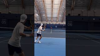 tennis practice 🎾🔥wilsontennis rogerfederer rf tennisplayer tennisstroke [upl. by Yntirb]