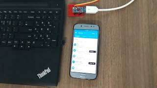 BLE App UartGPIO example with nRF52840 DongleBLE 50 [upl. by Sully736]