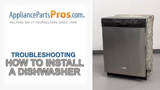 How To Install A Dishwasher  Whirlpool GE LG Maytag amp More [upl. by Renell]