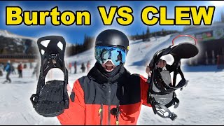 Burton Step On Bindings VS CLEW Snowboard Bindings [upl. by Tiana402]