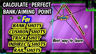 8 ball pool Bank Shot Tutorial1 How to Calculate Angle for Trickshots  trick shots 8 ball pool [upl. by Dewhirst]