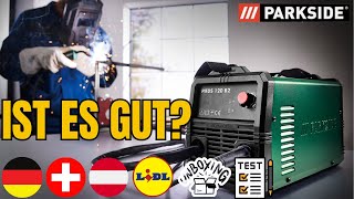 INVERTERFÜLLDRAHT SCHWEIßGERÄT PARKSIDE PIFDS 120 A1 DEUTSCHLAND DEUTSCH SWITZERLAND AUSTRIA LIDL [upl. by Rehtul]