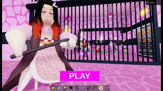 🏭NEW NEZUKO BARRY PRISON RUN OBBY  NEW BEST GAME EVER [upl. by Geller]