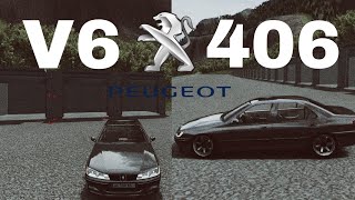 Assetto Corsa Peugeot 406 V6 goes fast in a road filled with turns [upl. by Anelliw848]