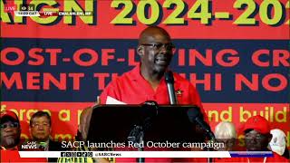 LIVE  SACP launches Red October Campaign [upl. by Anel657]