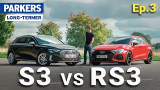 Audi S3 vs Audi RS3  LongTerm Test Episode 3 [upl. by Budde]