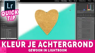 Hoe Kleur Je De Achtergrond  Lightroom Tutorial Nederlands [upl. by Croix]