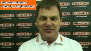 John Hemmingham  Pukka Pies England Band in South Africa [upl. by Lytsyrk148]